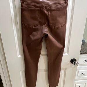 PAIGE Ankle Cropped Jeans in Rich Brown